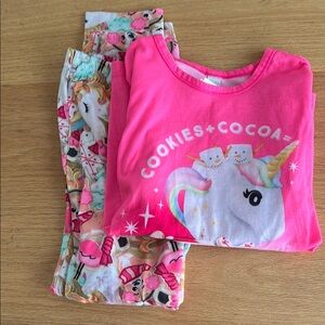 Justice Pink Unicorn Pajama Set
